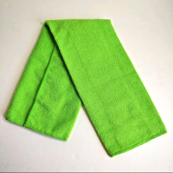 Lime Green Soft Microfiber Towel Cloth Cleaning Polishing Detailing 24" x 14" - Picture 3 of 5